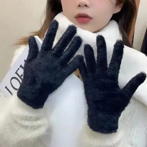 Gants chauds femme hiver