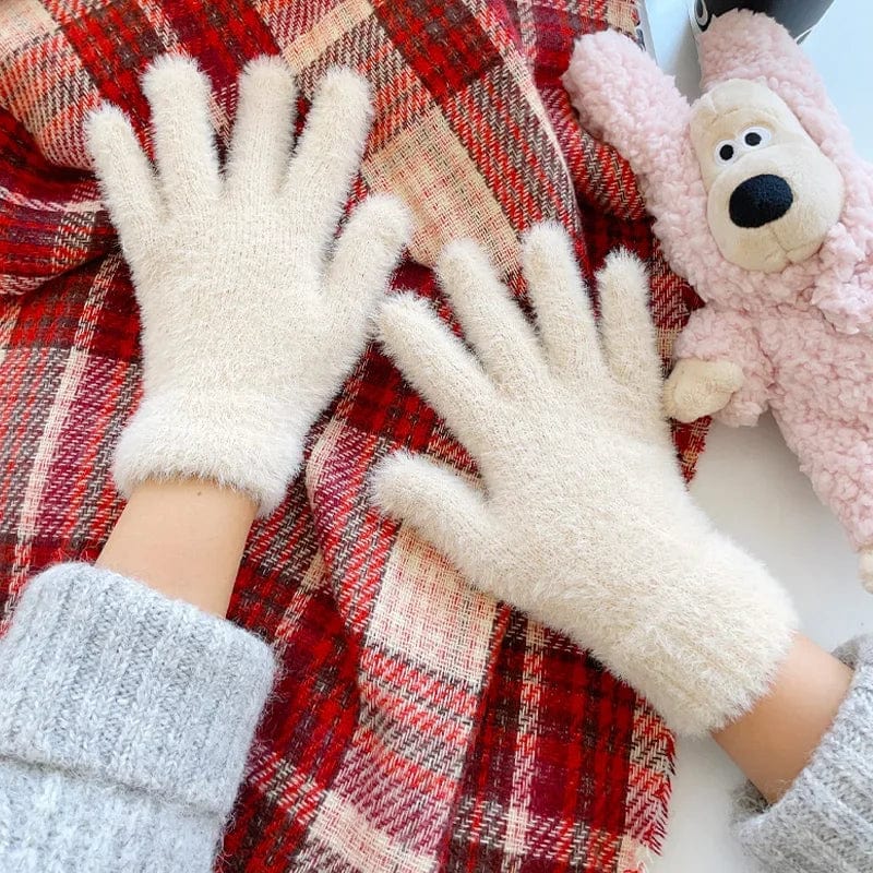 Gants chauds femme hiver