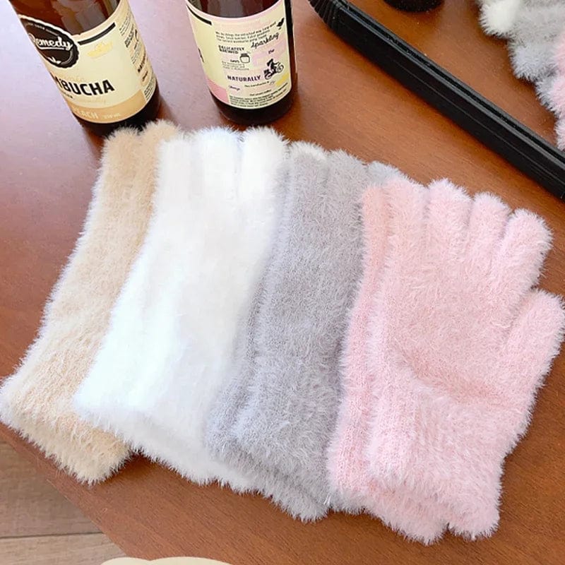 Gants chauds femme hiver
