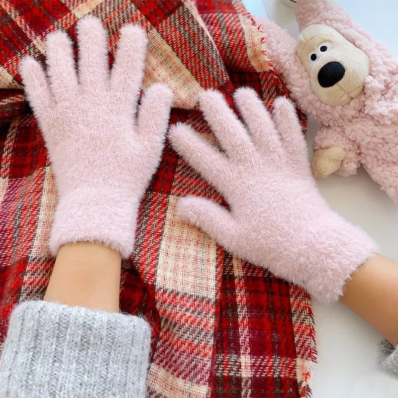 Gants chauds femme hiver