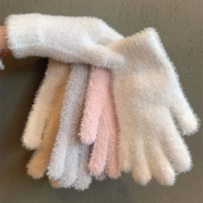 Gants chauds femme hiver