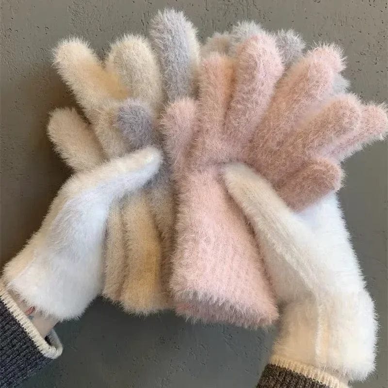Gants chauds femme hiver