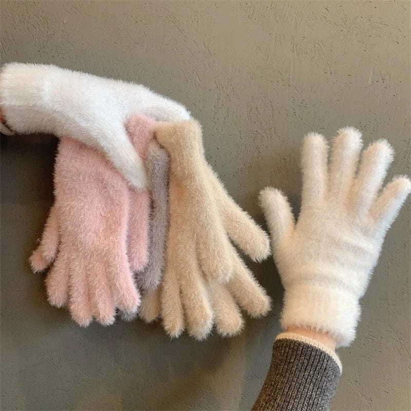 Gants chauds femme hiver