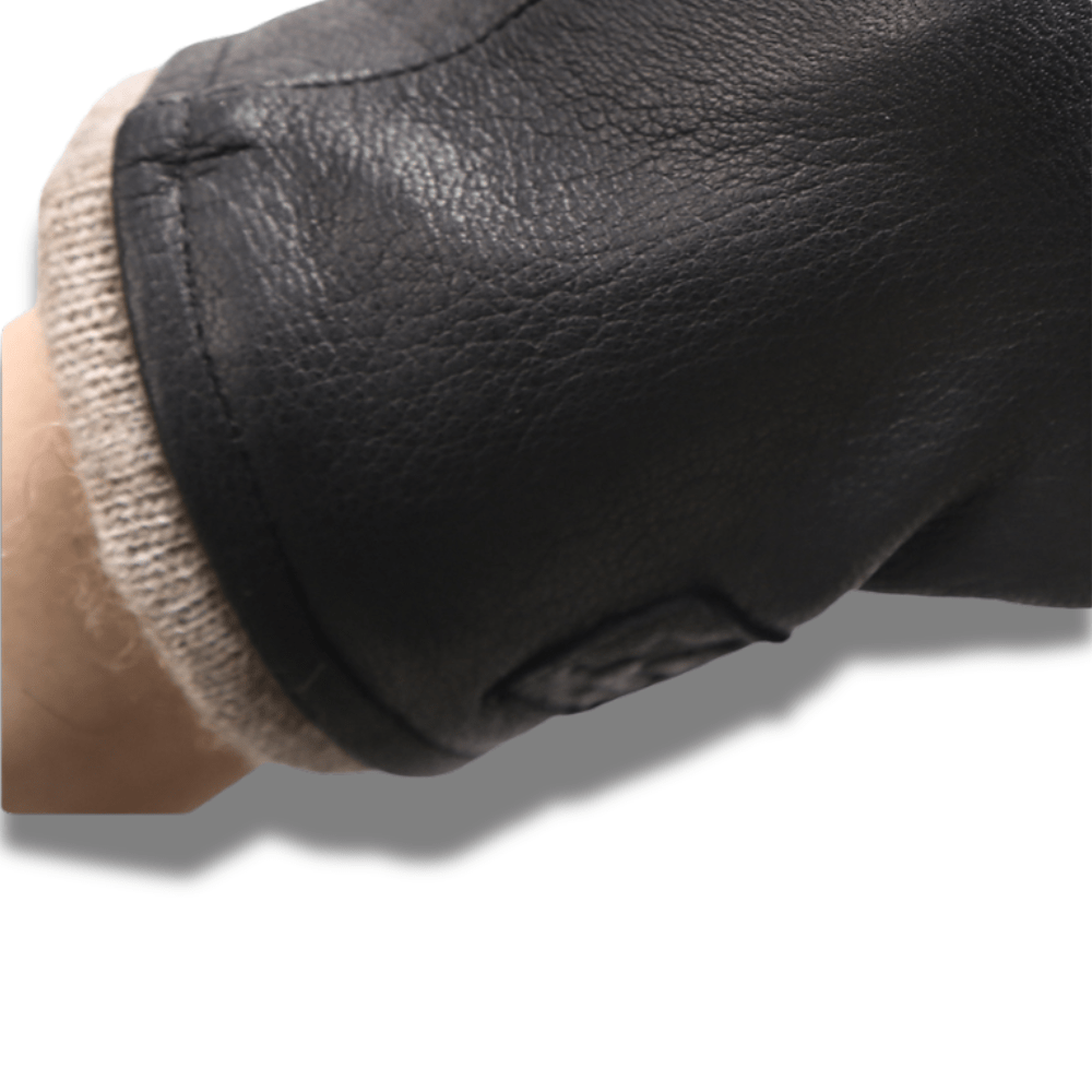 Gants cuir homme laine