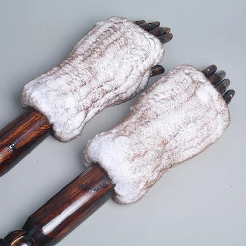Mitaines femme fourrure